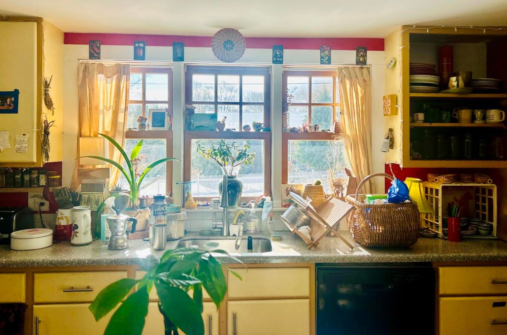 February snowlight, kitchen window